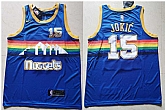 Nuggets 15 Nikola Jokic Blue Nike Swingman Jersey,baseball caps,new era cap wholesale,wholesale hats
